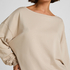 Boatneck Sweater Audrey, Beżowy