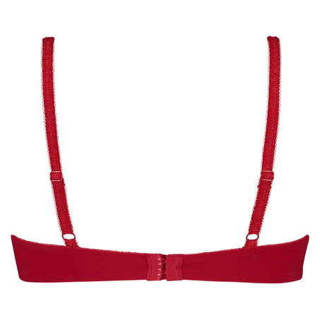 Diva padded underwired bra, Czerwony