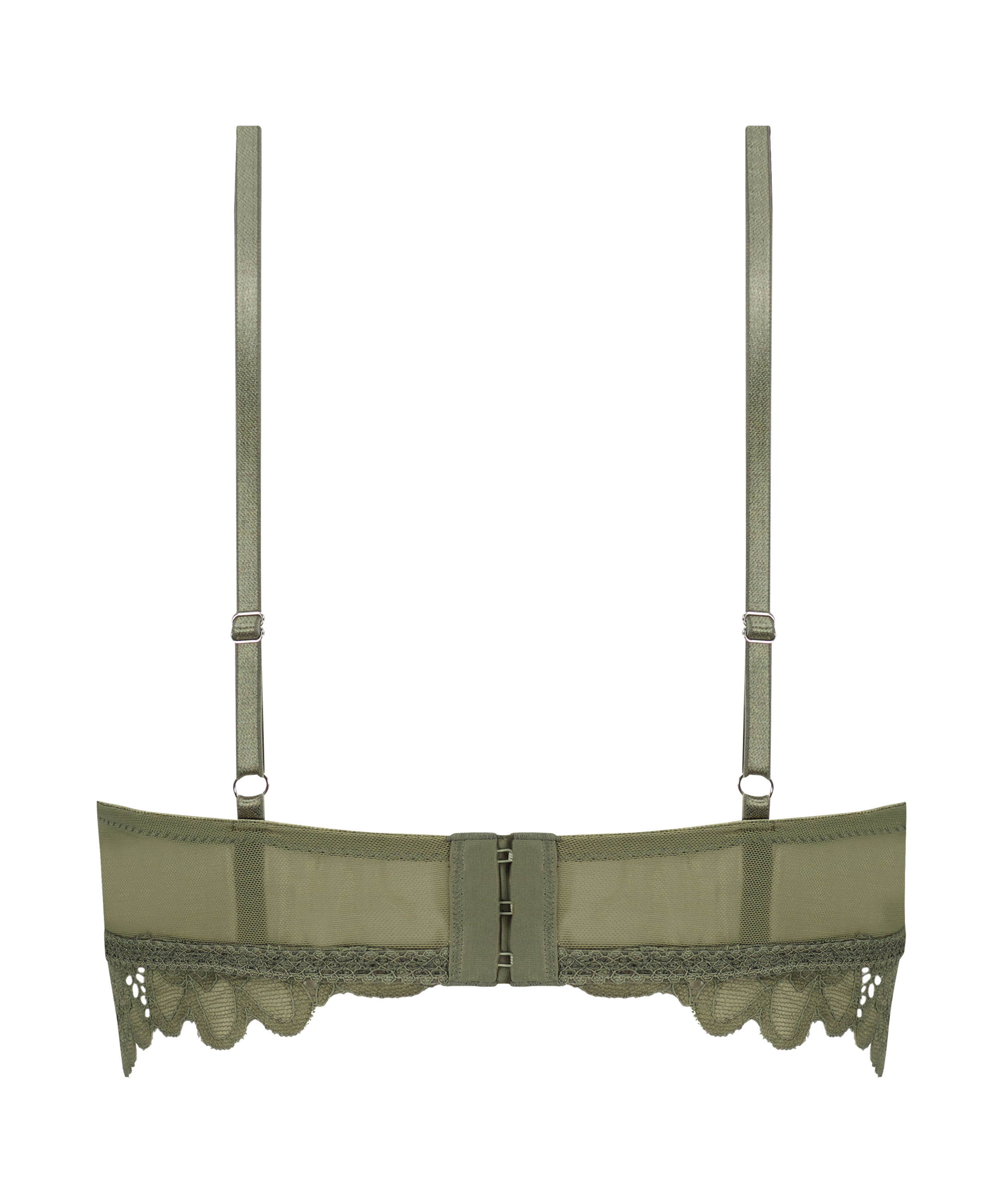 Usztywniany biustonosz bez fiszbin Longline Shiloh, Zielony, main