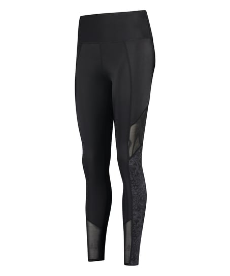 Sportowe legginsy z wysokim stanem HKMX Rodeo, Czarny