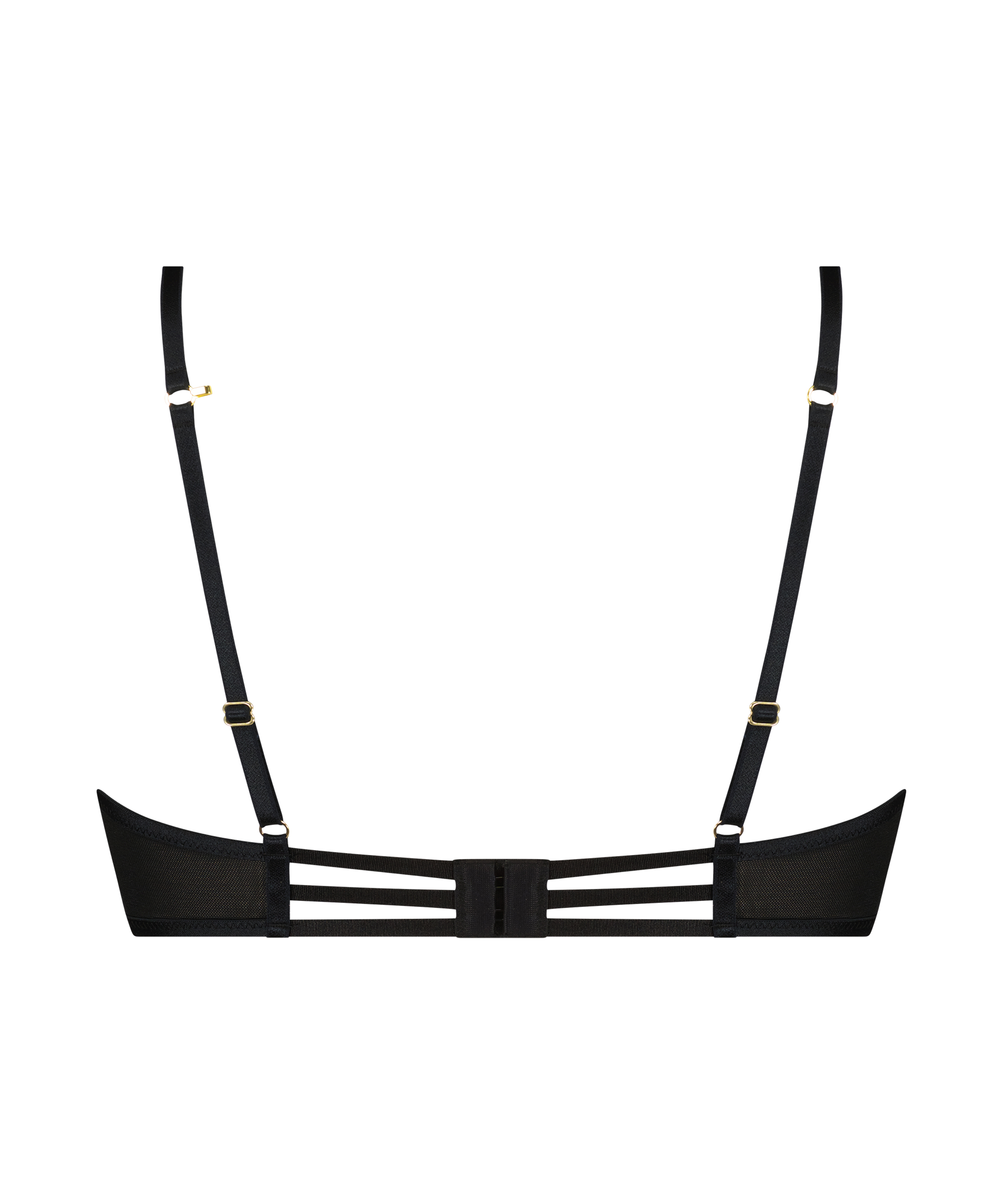 Nieusztywniony biustonosz z fiszbinami Effie, Czarny, main