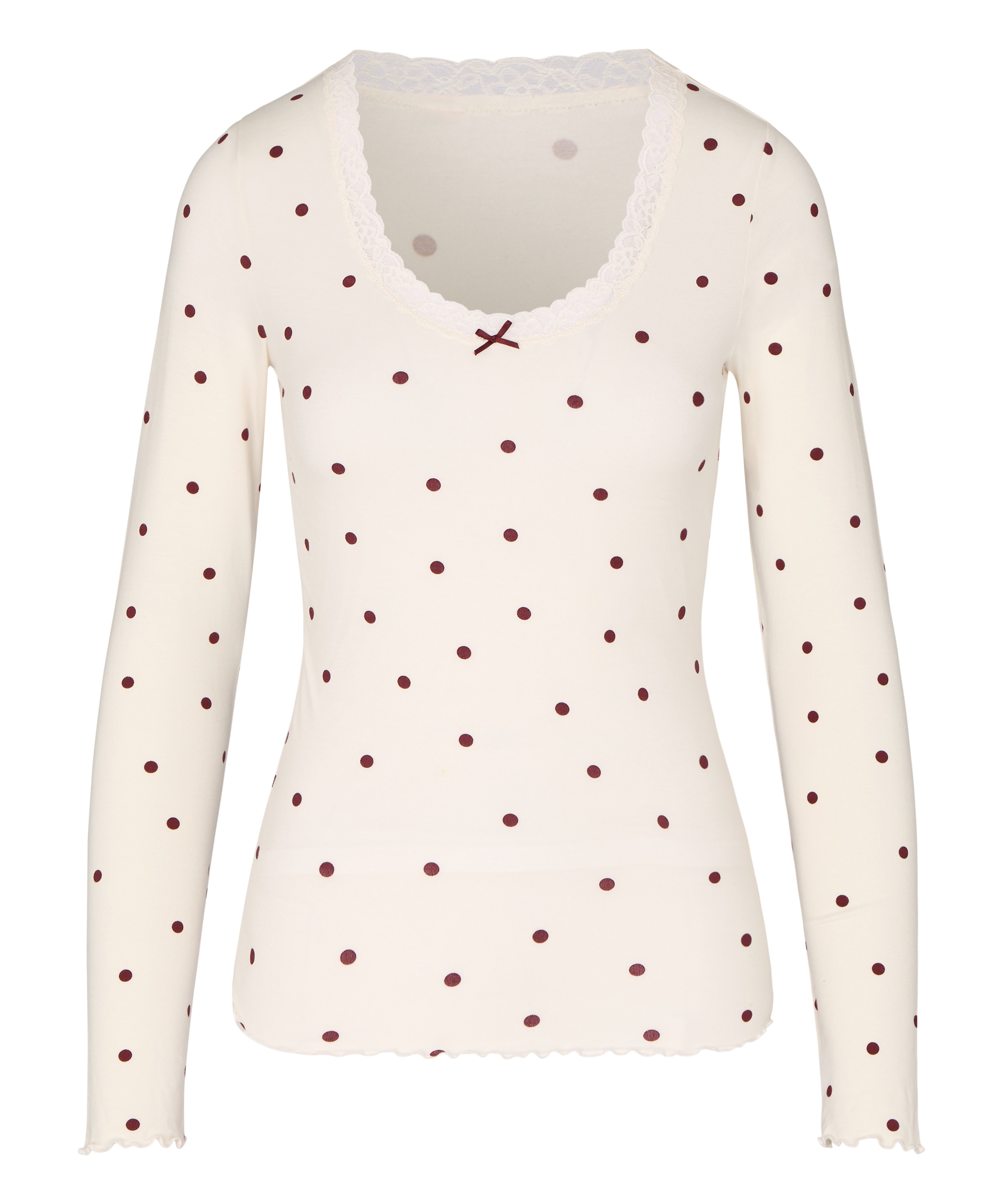 Top Lace Dot, Biały, main