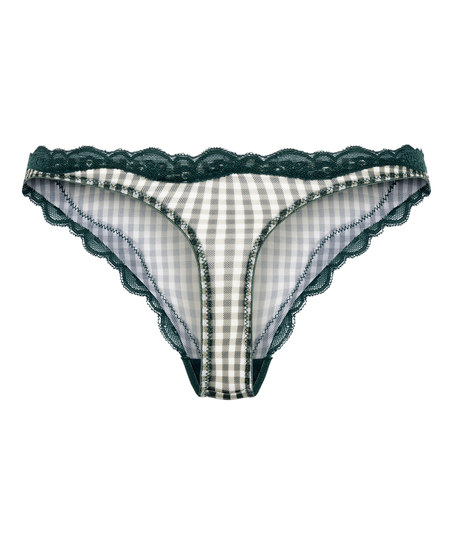 Stringi z wysokim wycięciem Liz, Zielony