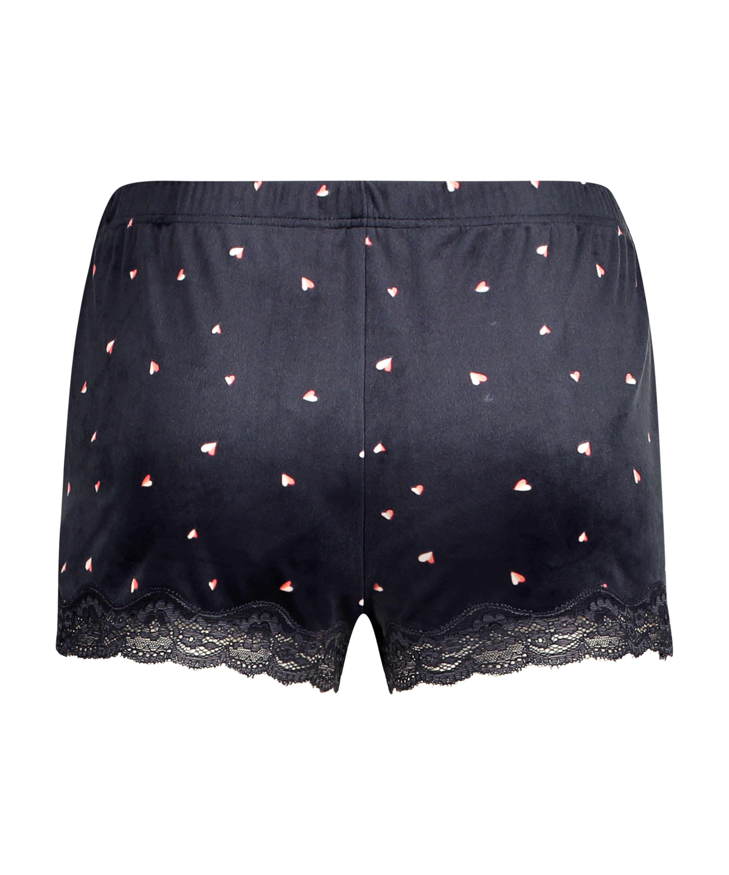 Velvet hearts shorts, Szary, main