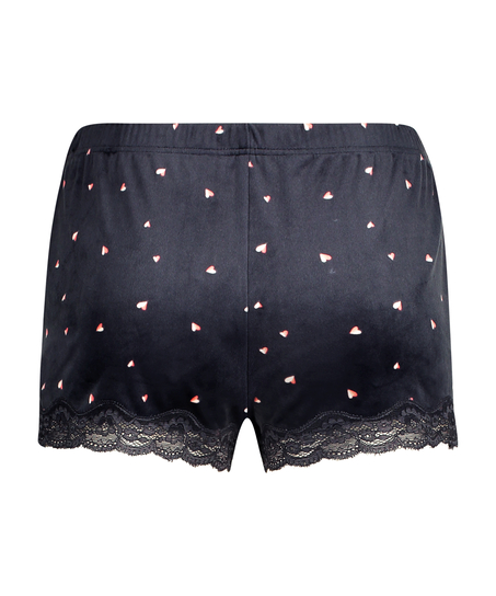 Velvet hearts shorts, Szary