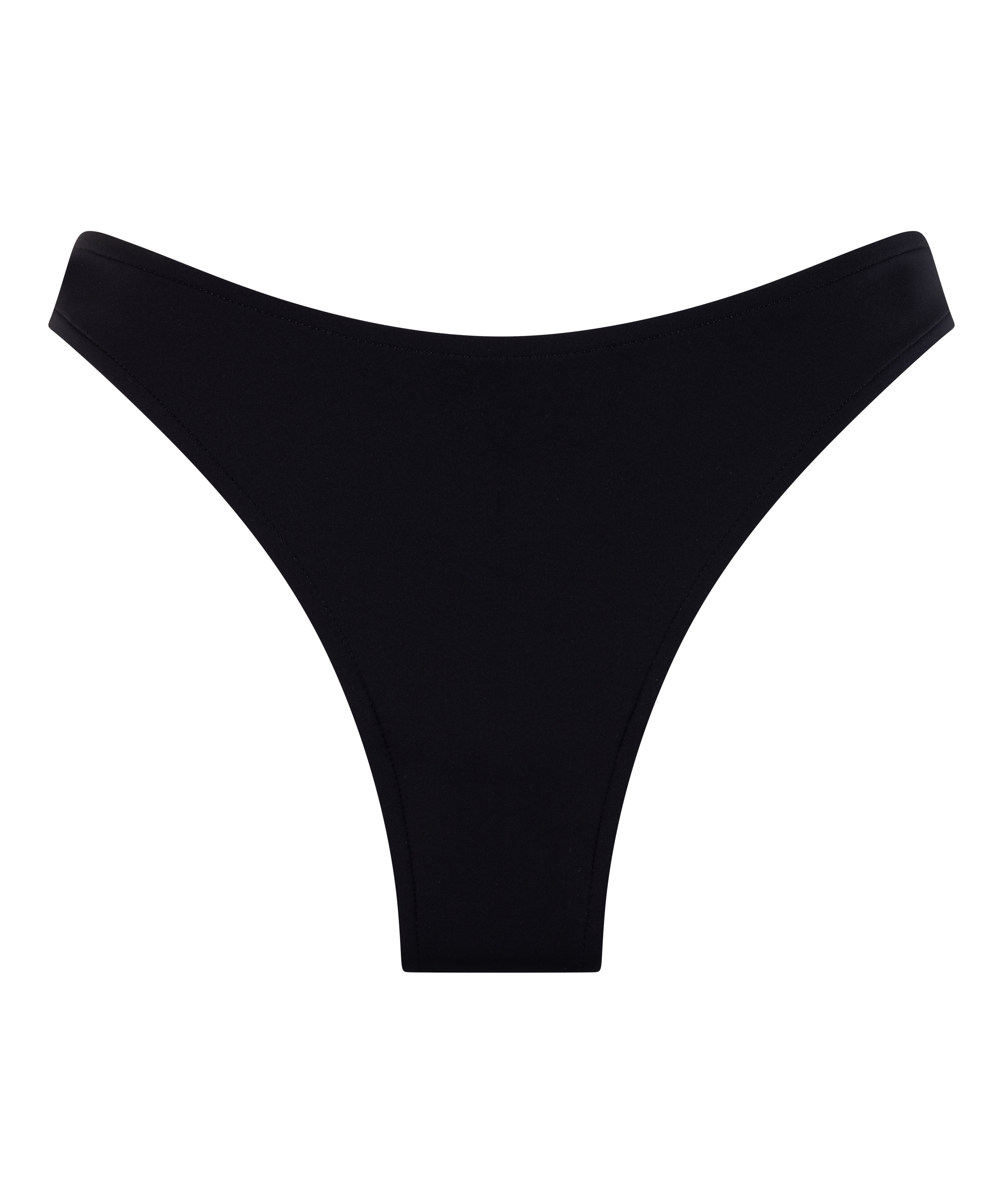 Neoprenowe bikini z wysokimi nogawkami, Czarny, main