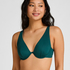 Neoprenowy top od bikini, Zielony