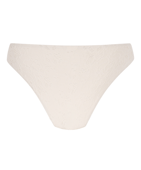Szydełkowy d&oacute;ł od bikini Crochet, Biały
