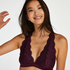 Halter racerback bralette, Fioletowy