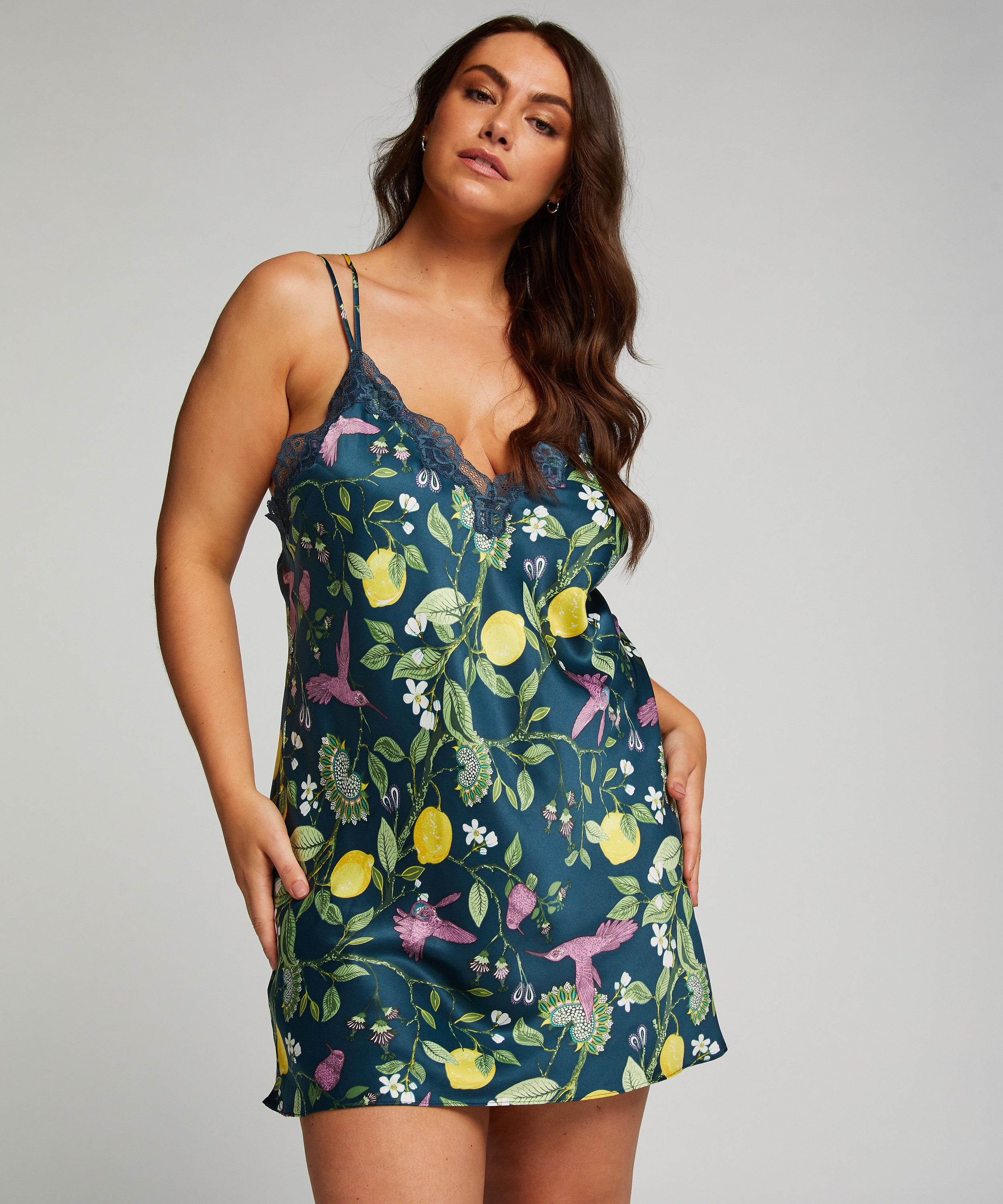 Satynowa halka, Niebieski, main