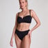 Neoprenowy top od bikini Bandeau, Czarny