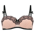 Doutzen Divination padded strapless underwired bra, Różowy