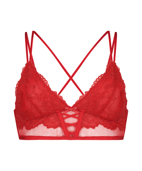 Biustonosz bralette Simone, Czerwony