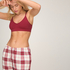 Tr&oacute;jkątny biustonosz bralette Dide, Czerwony
