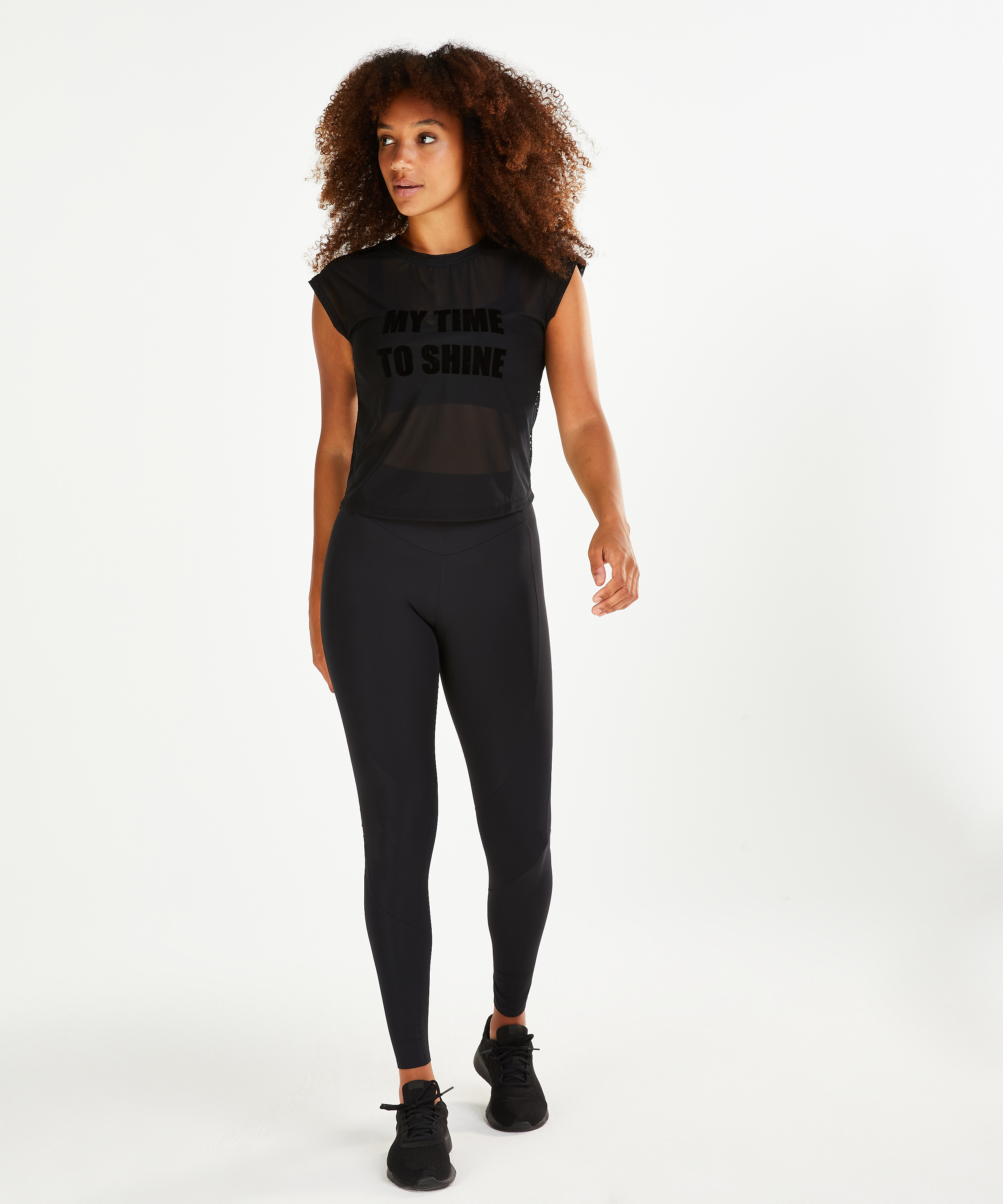 HKMX Time to shine Sports top, Czarny, main