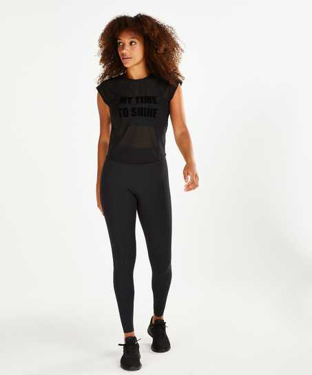 HKMX Time to shine Sports top, Czarny