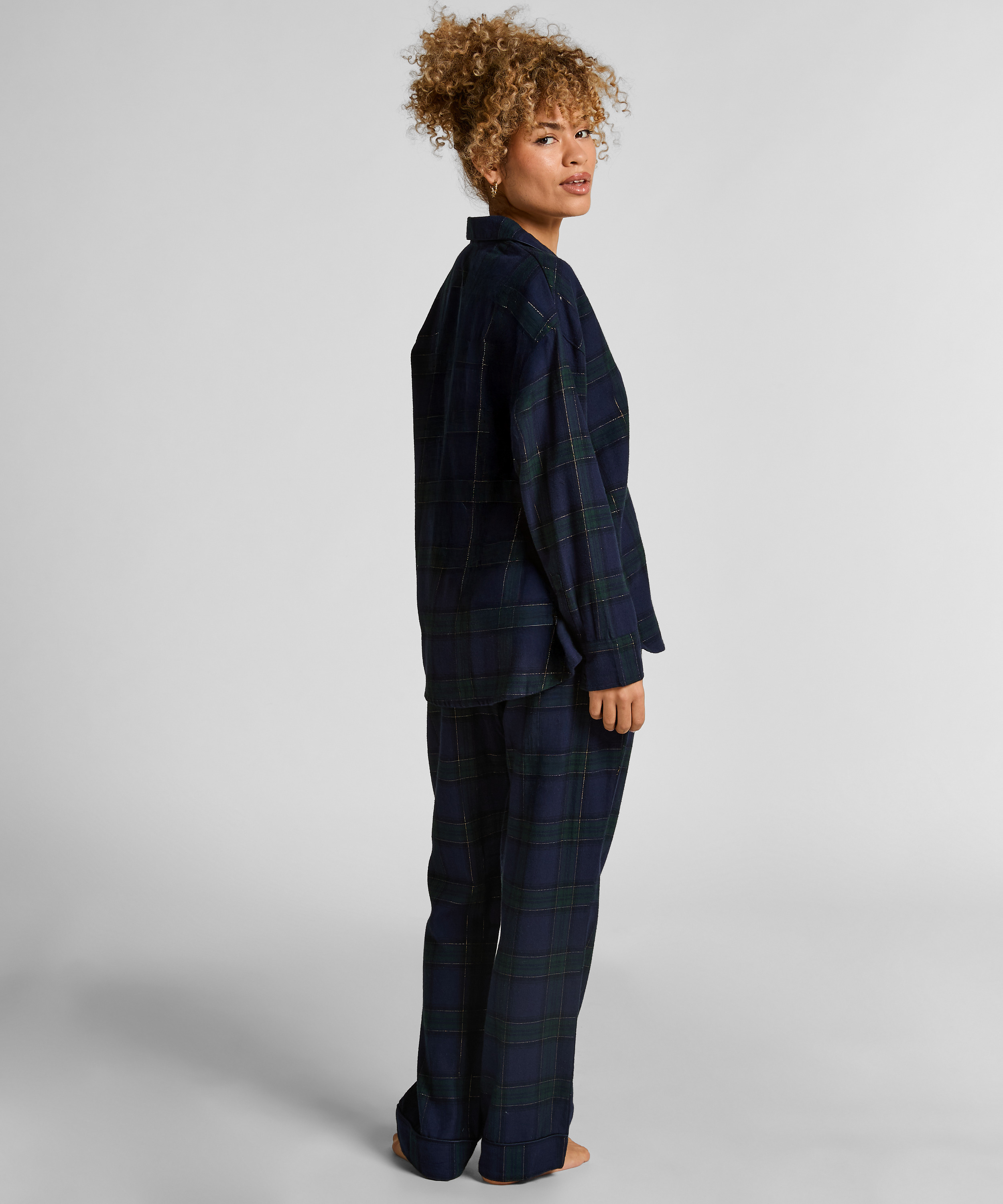 Petite Flanella spodnie od piżamy, Niebieski, main