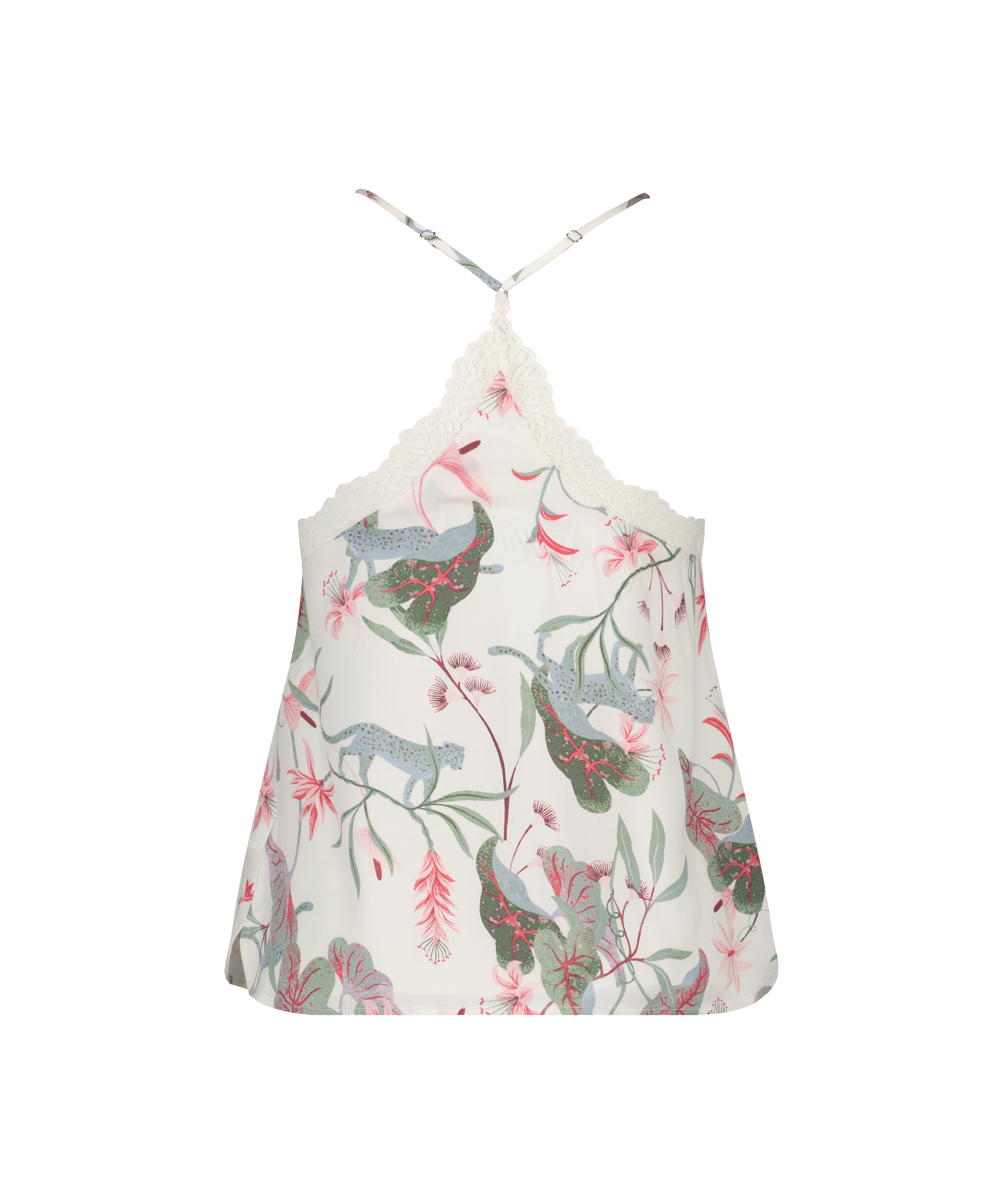 Koronkowa Kamizelka Z Tkanego Koronki, Biały, main