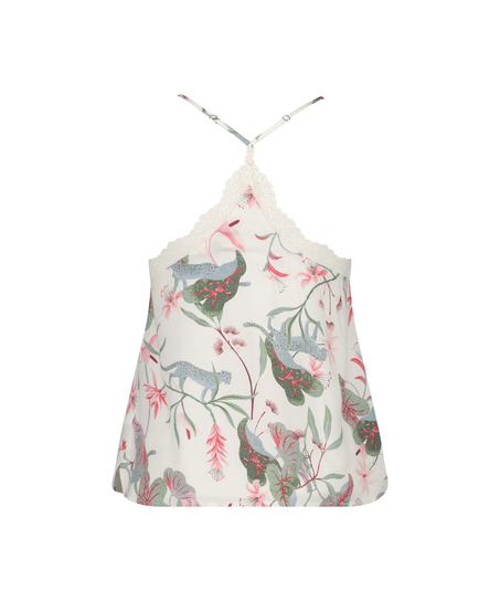 Koronkowa Kamizelka Z Tkanego Koronki, Biały