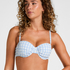 Usztywniany Biustonosz Bikini z Fiszbinami Amalfi, Niebieski