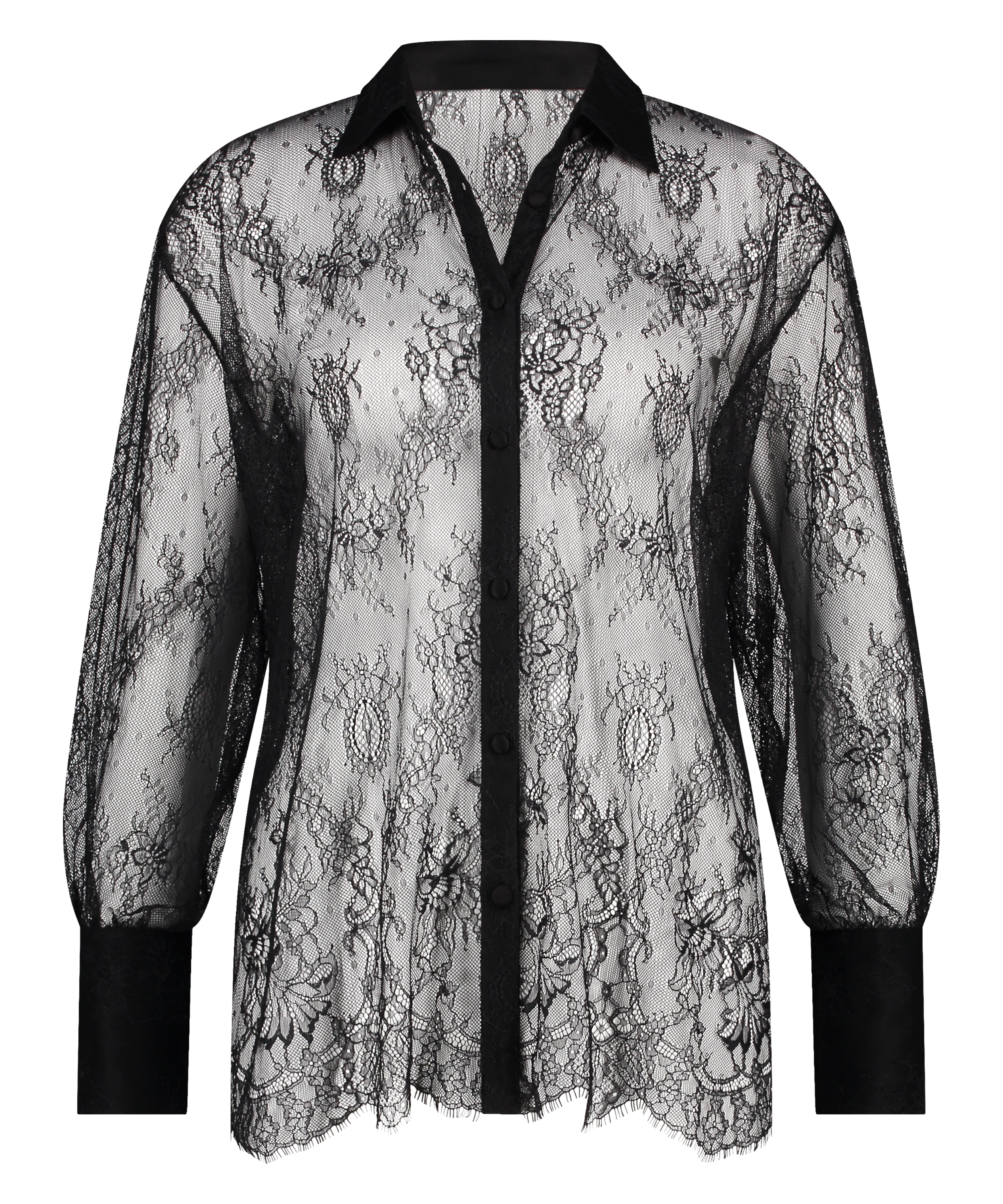 Koronkowy top Camille, Czarny, main