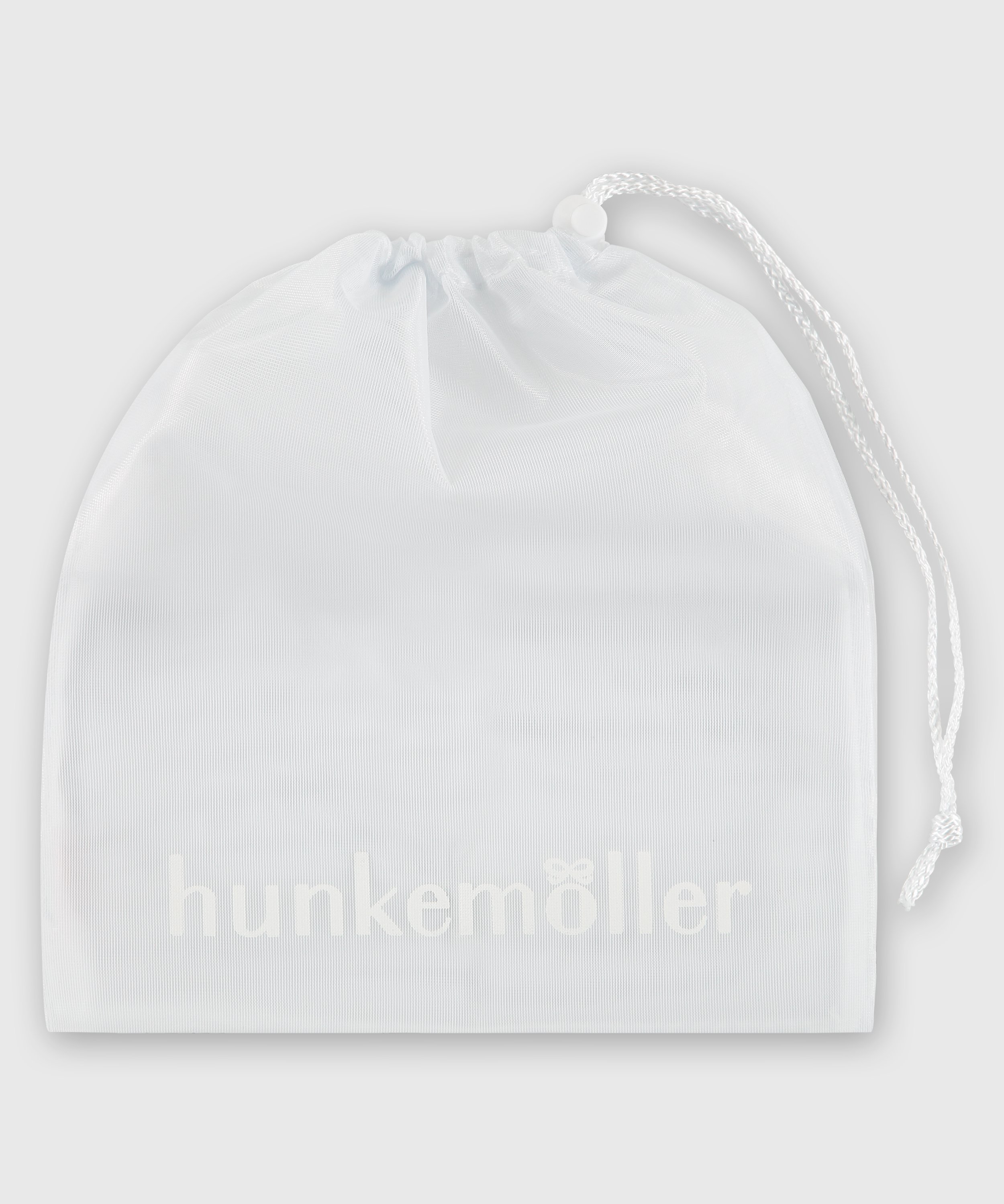 Siatka do prania ściągana na sznureczek, Biały, main