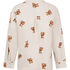 Bluza flanelowa twillowa ze wzorem misia, Beżowy