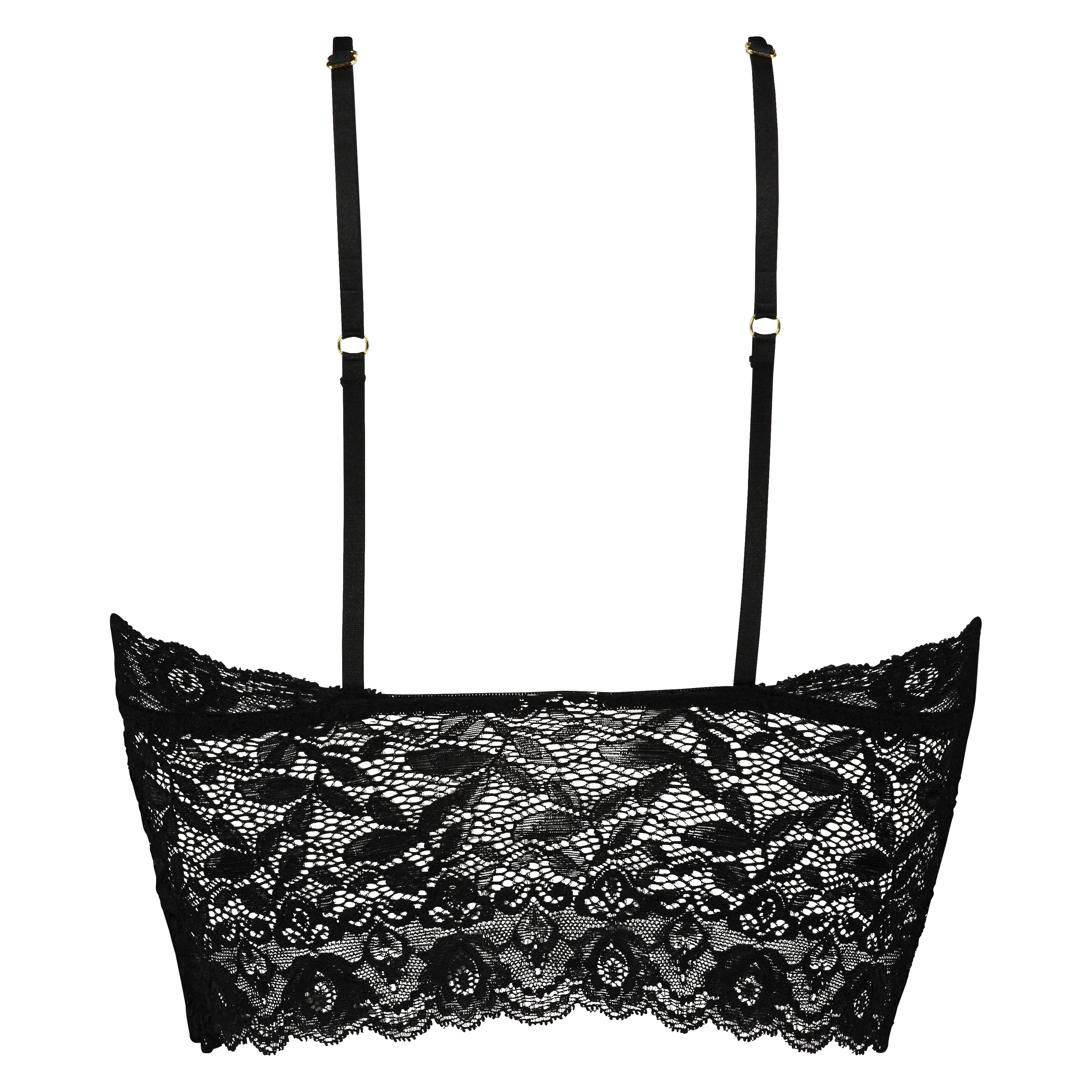 Bralette longline Fancy, Czarny, main