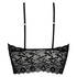 Bralette longline Fancy, Czarny