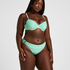 Figi Bikini Highleg Luxe, Zielony