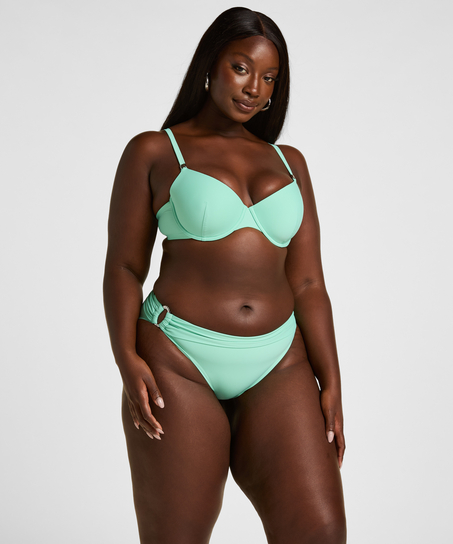 Figi Bikini Highleg Luxe, Zielony