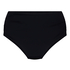 Wysokie Modelujące Majtki Bikini Luxe, Czarny