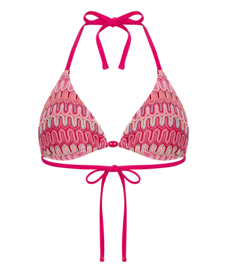 Tr&oacute;jkątny top od bikini Cali, R&oacute;żowy