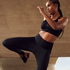 Legginsy sportowe z wysokim stanem HKMX Mojave, Czarny