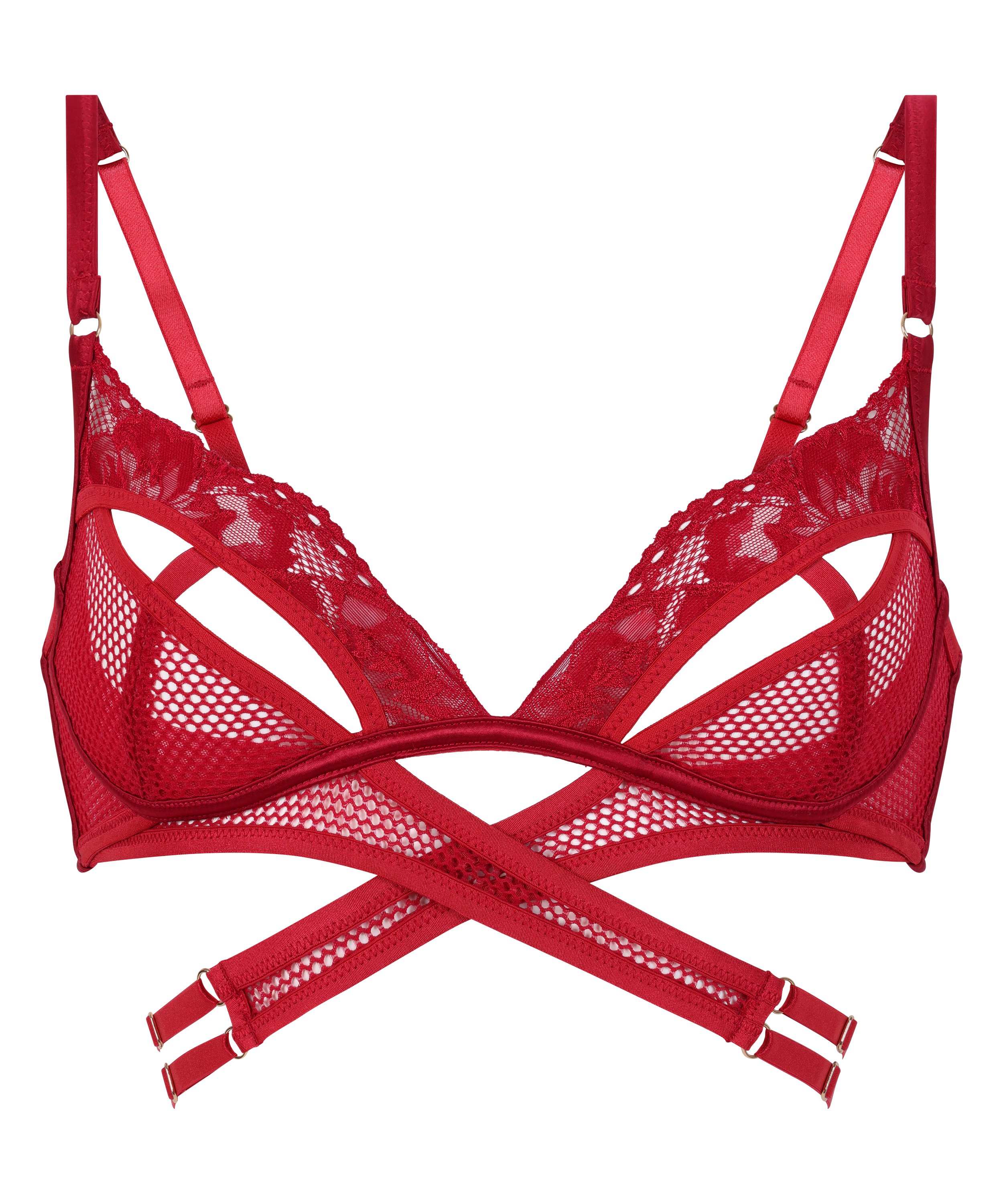 Biustonosz bralette Pleasure, Czerwony, main