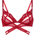 Biustonosz bralette Pleasure, Czerwony