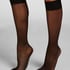 Skarpetki Sheer Back Seam, Czarny