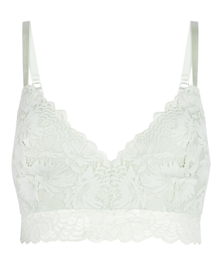 Biustonosz Dorothy usztywniany z fiszbinami, Zielony