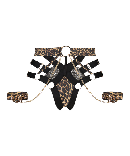 Majtki brazylijskie Entice, Czarny