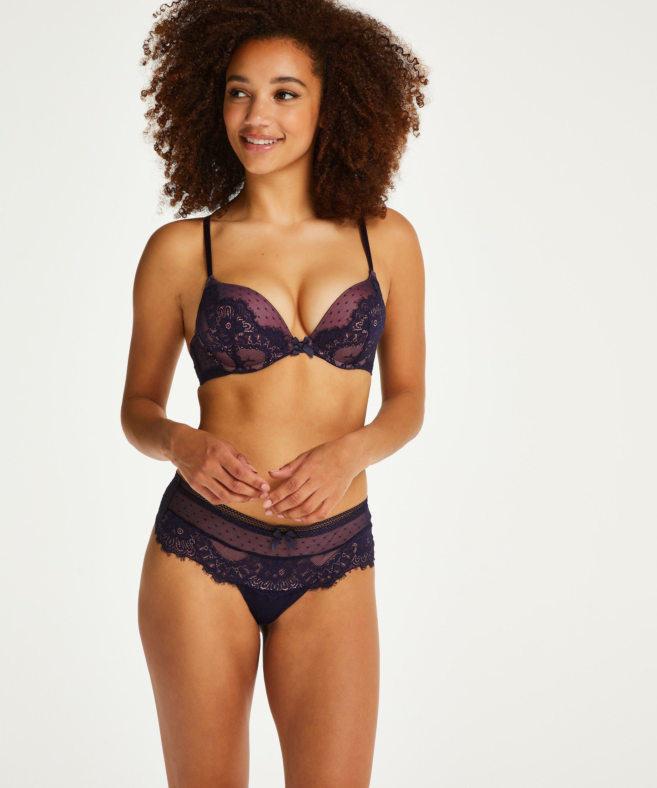 Stringi bokserki Bessie, Niebieski