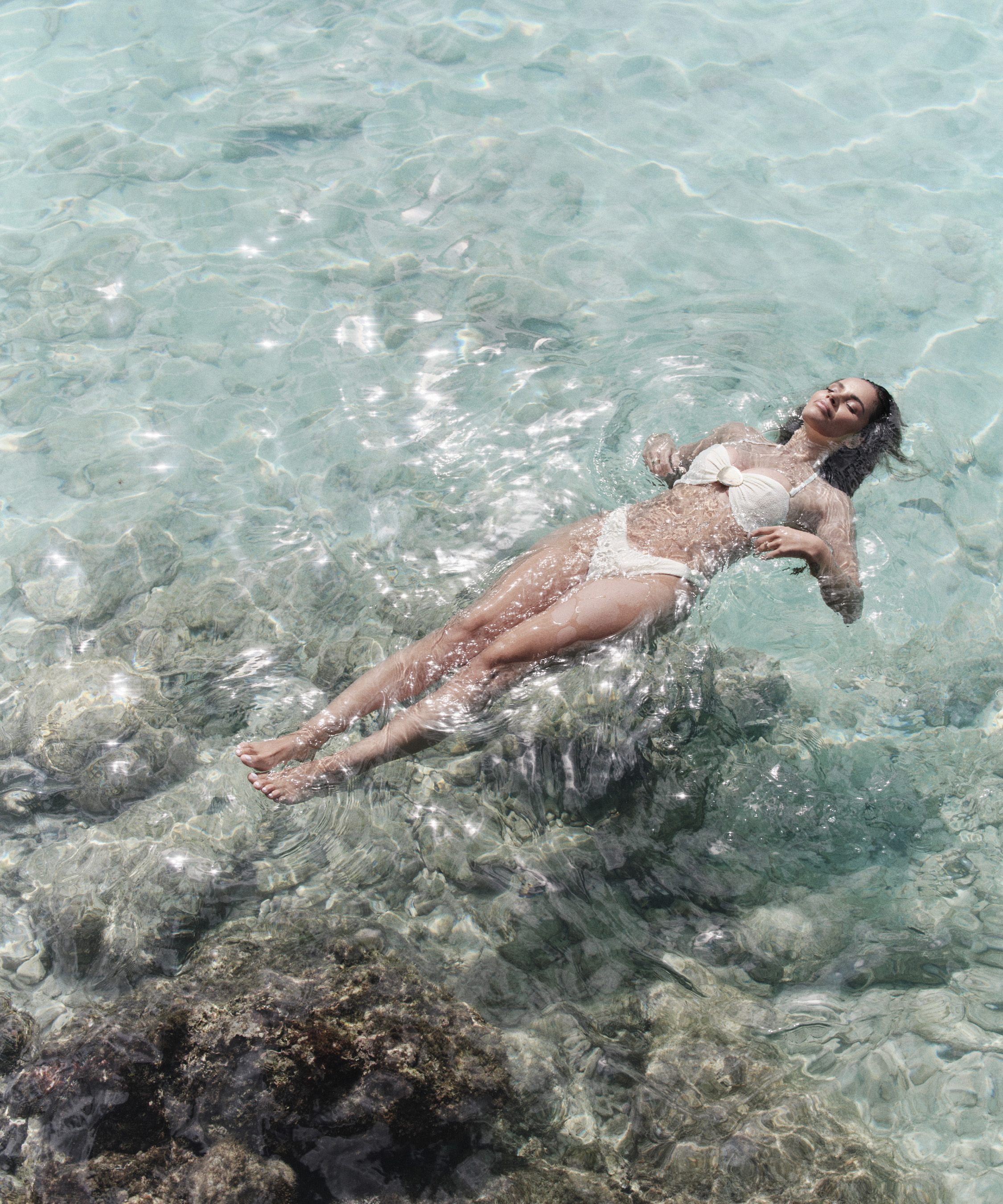 G&oacute;ra od bikini bandea Cabo, Biały, main