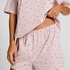 Zestaw Piżamowy Cotton Jersey Kr&oacute;tki, Fioletowy