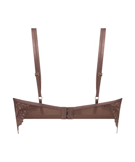 Nieusztywniany biustonosz Raquel Longline, Brązowy