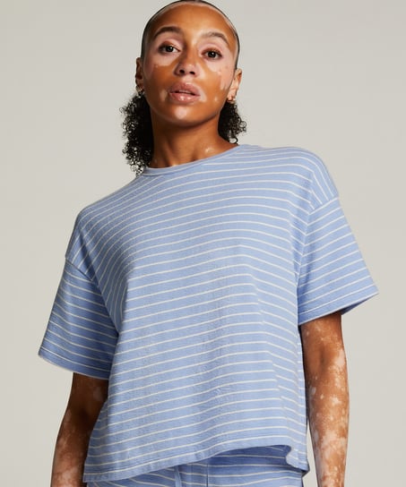 Top od piżamy, Niebieski