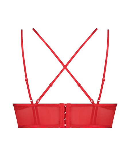 Biustonosz bralette Simone, Czerwony