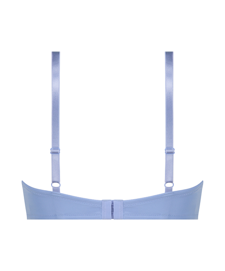 Biustonosz usztywniany z fiszbinami Plunge, Niebieski
