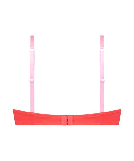 Biustonosz usztywniany z fiszbinami Lace & Shine, Czerwony