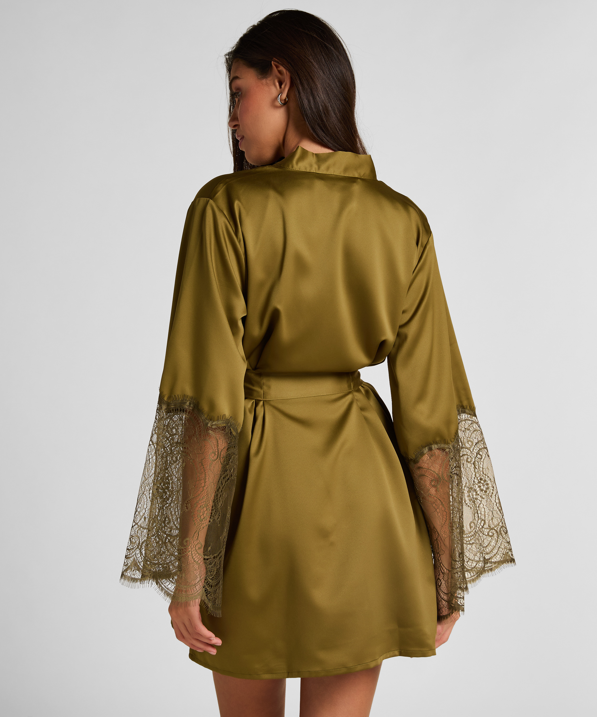 Satynowe kimono, Zielony, main