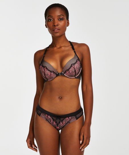 Padded Push-Up Underwired Bra Duckie, Czarny