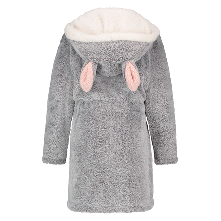 Teens Fleece Bathrobe, Szary